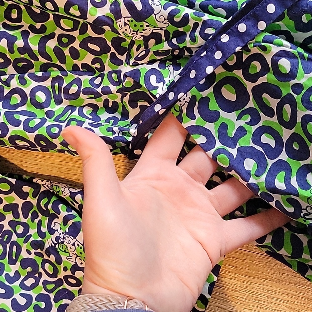 Lilly Pulitzer Leopard Print Shirt Dress with Belt - Picture 5 of 7